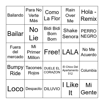 Round 1 - Happy Cinco de Mayo Bingo Card