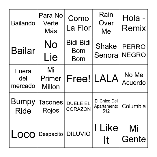 Round 1 - Happy Cinco de Mayo Bingo Card