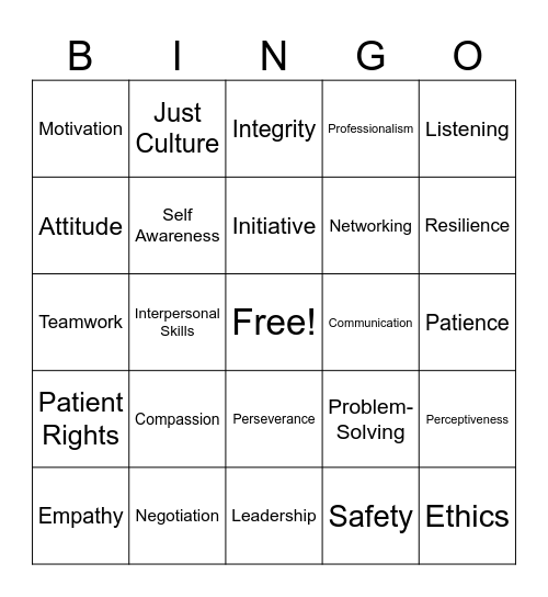 Sinai Chicago Patient Relations WOW Bingo Card