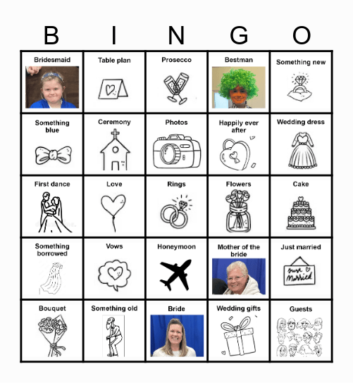 Gems & Steves wedding bingo! Bingo Card