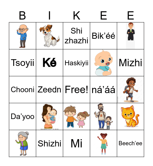 Shi Bik’éé Bingo Card