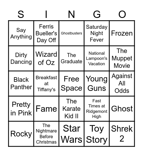 Member Appreciation Party Bingo Card