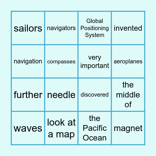 Look 5 U12 L1 ex 3 (pre-listening) Bingo Card