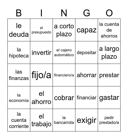 Descubre 3: Lección 8 Parte 2 Bingo Card