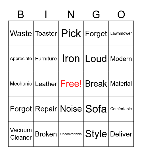 COFFEE BINGO Card