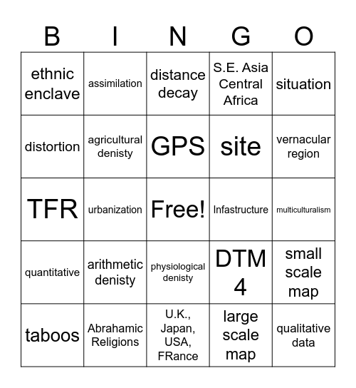 AP Bingo 1 3 Bingo Card Ap bingo 1 3 bingo card