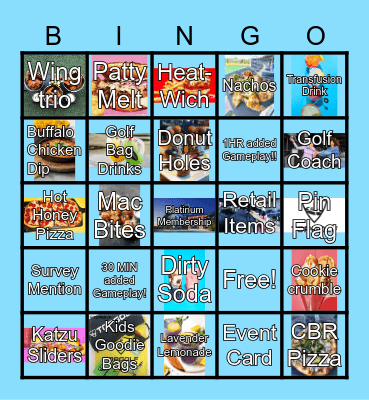 Topgolf EA Bingo!! Bingo Card