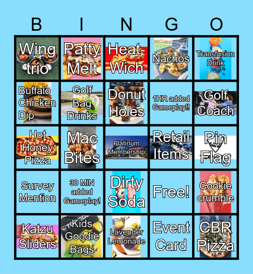 Topgolf EA Bingo!! Bingo Card