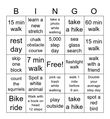 May Family Bingo Card