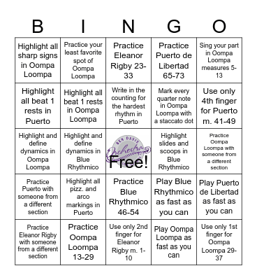 STRINGO! Bingo Card