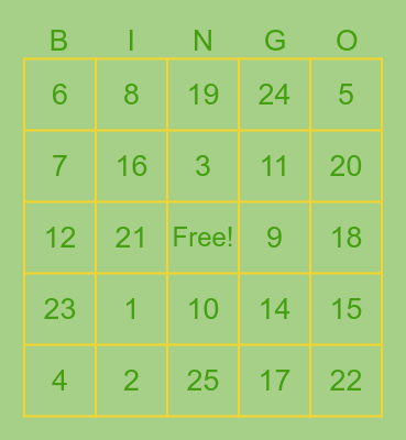Kotkus subathon bingo Card