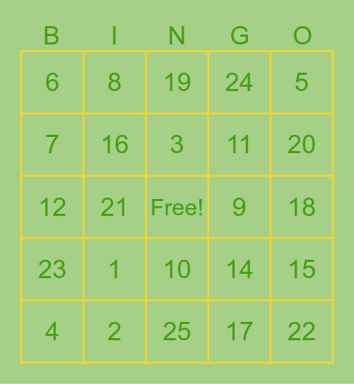 Kotkus subathon bingo Card