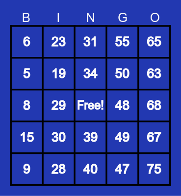 NLU Wellness Week 2024 Bingo Card