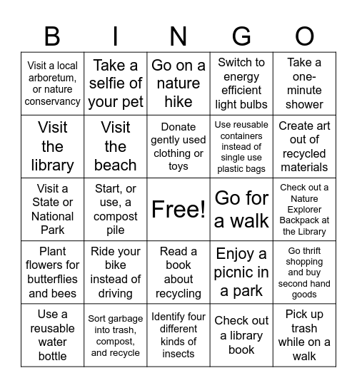 Read, Renew, and Repeat Bingo Card