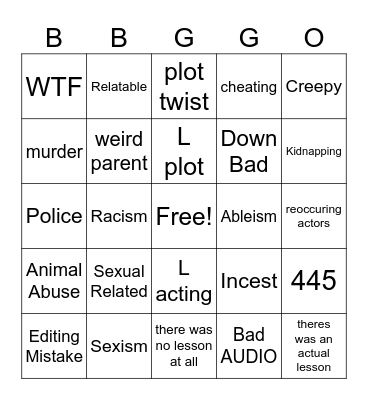 tmrws teachings Bingo Card