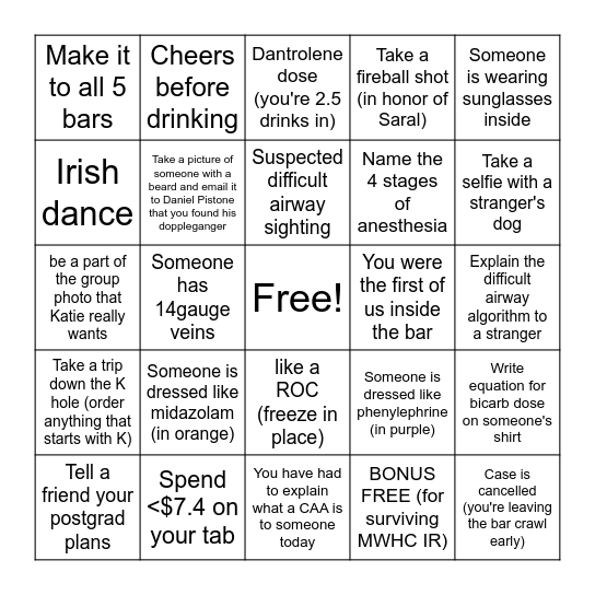 BINGO Card