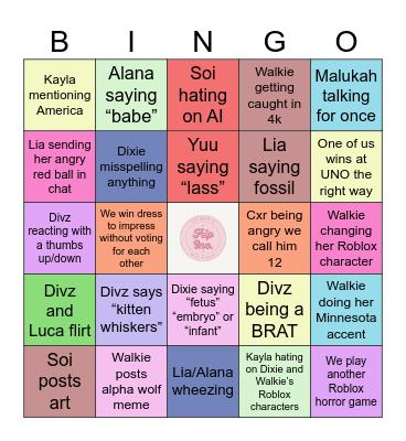 Trip Inc. May 2024 Bingo Card