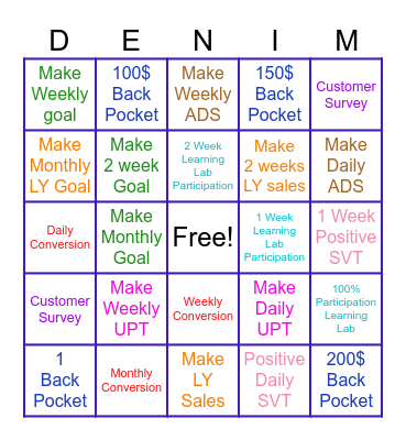 May Service Bingo Card