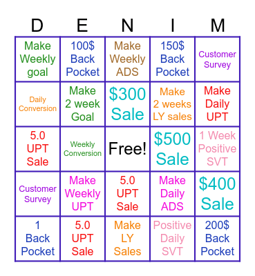 May Service Bingo Card