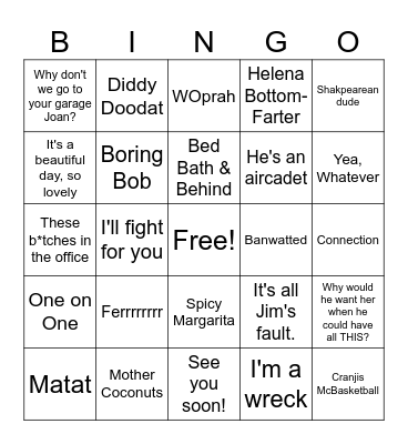 Mother's Day Bingo Card