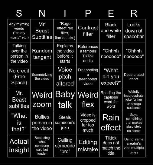 shshhhsthsis is a scret!!!!!!! Bingo Card