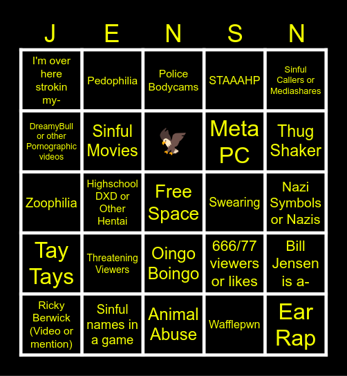 Christianity Bingo Card