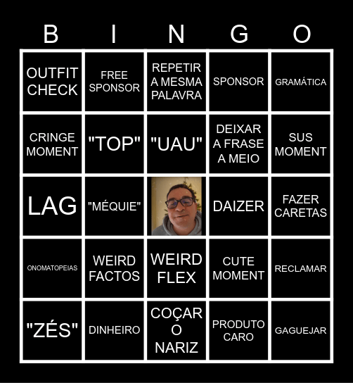 BINGÃO DO RICZÃOOO Bingo Card