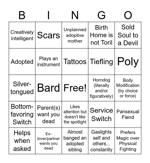 Hestra Lumeth Bingo Card