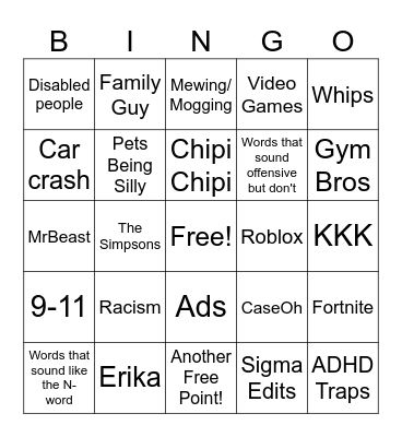 Instagram Reels Bingo Card Bingo Card