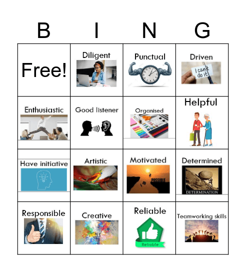 Skills generator Bingo Card
