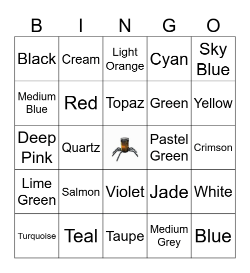 UltraWinner's Color Bingo Card
