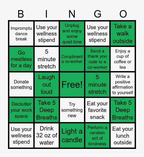 Bread Winners Mental Health Awareness Bingo Card