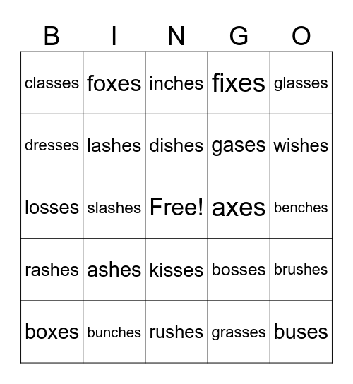 -es Bingo Card