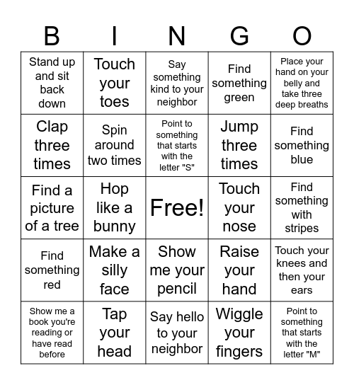 BINGO Card