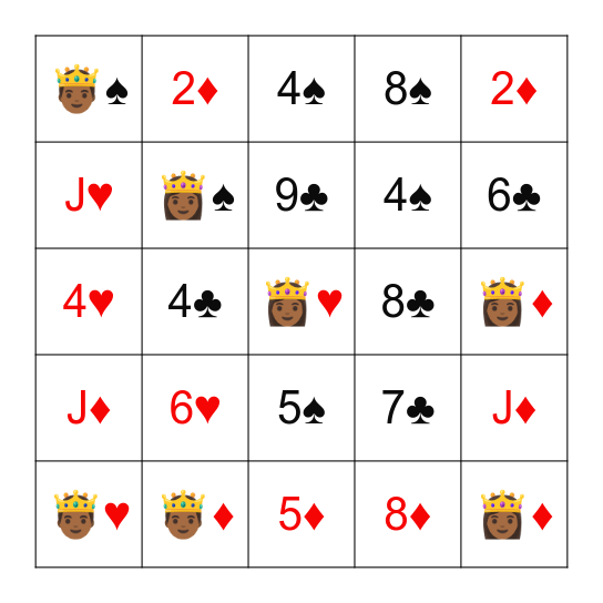 POKENO! Bingo Card