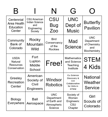 YES!fest Bingo Card