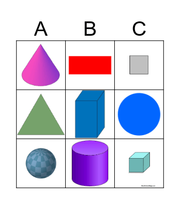 Geometri bingo Card
