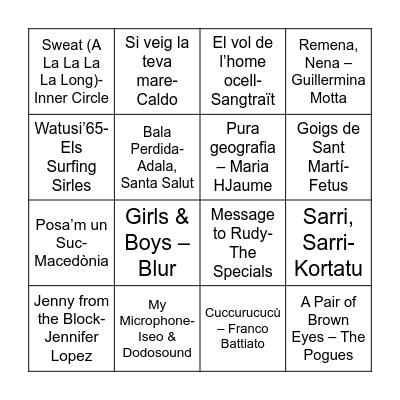 BULLINGO 2024 Bingo Card