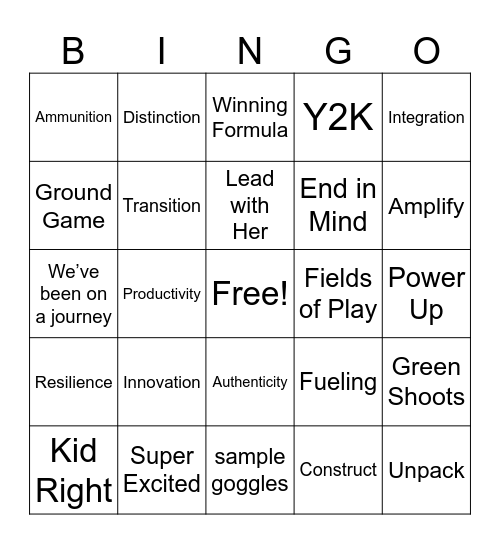 IPR FUN Bingo Card