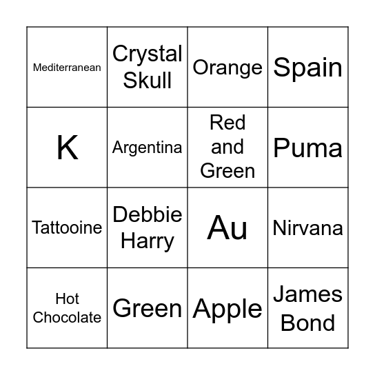 Pub Quiz Bingo Round 3 Bingo Card