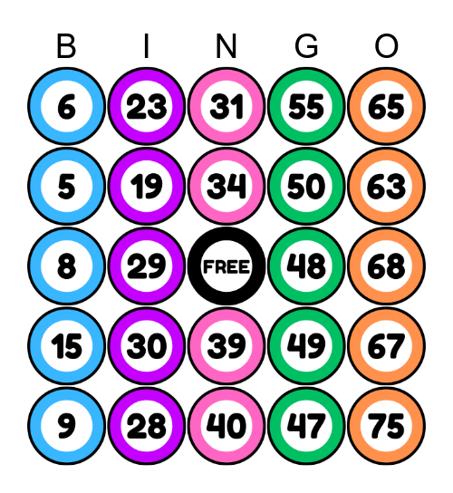 🎱Classic Bingo Card