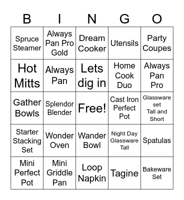 Our Place May Bingo Card