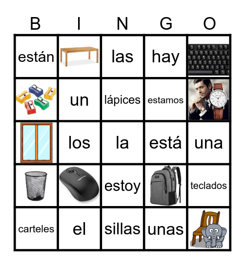 2B y Estar Bingo Card