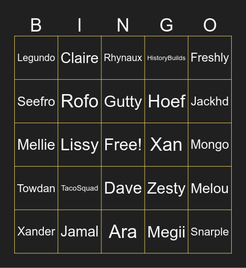 OneShot Season 6 Deaths Bingo Card