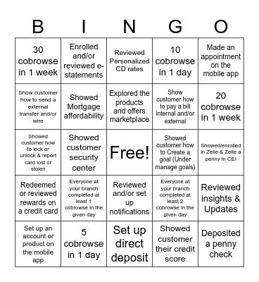 March Towards Digital Bingo Card
