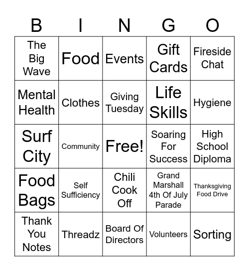 Robynes Nest BINGO Card