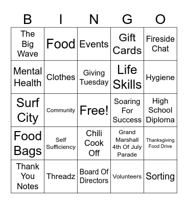 Robynes Nest BINGO Card