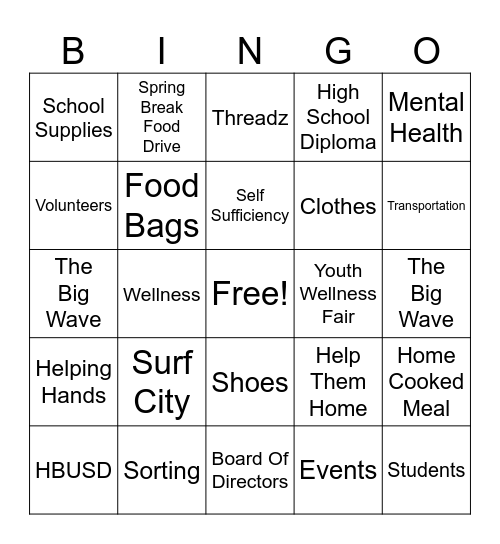 Robynes Nest BINGO Card