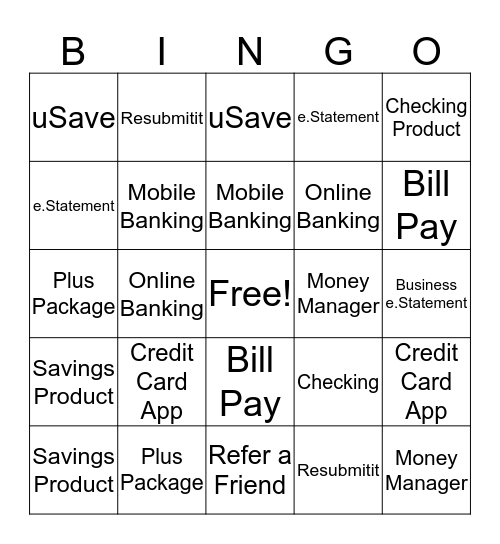 Bingo- Referral Blitz Bingo Card