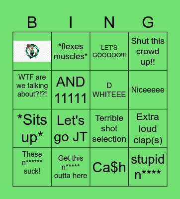Celtics vs Heat Game 5 Bingo Card